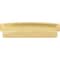 Jeffrey Alexander 128 mm Center Brushed Gold Square-to-Center Square Renzo Cabinet Cup Pull 141-128BG - alternate 5